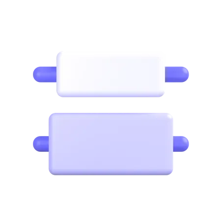 Vertical-distribute-center 3D Icon