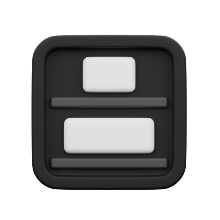 Vertical Distribution Bottom  3D Icon