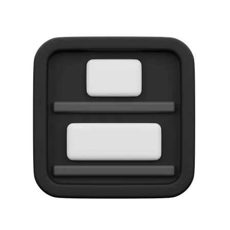 Vertical Distribution Bottom  3D Icon