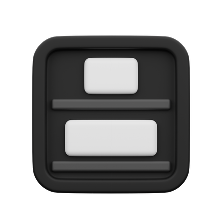 Vertical Distribution Bottom  3D Icon