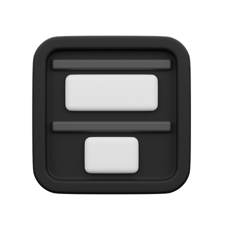 Vertical Distribution Top  3D Icon