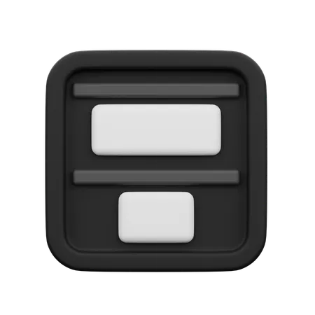 Vertical Distribution Top  3D Icon