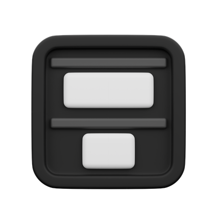 Vertical Distribution Top  3D Icon