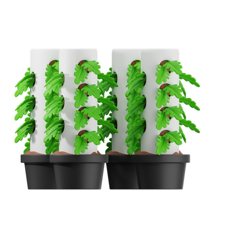 Vertical Farming  3D Icon