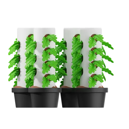 Vertical Farming  3D Icon