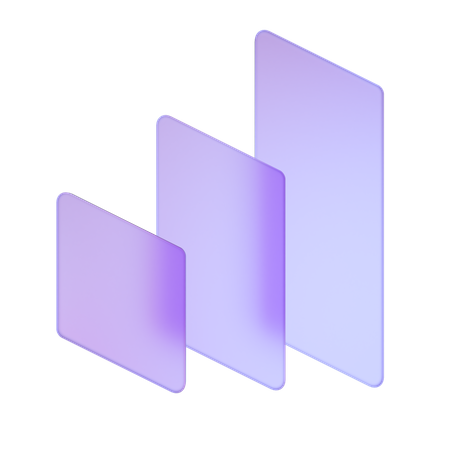 Vertical Layers  3D Icon