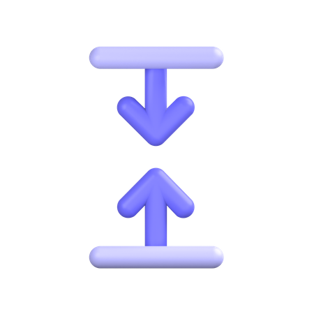 Vertical-minimize 3D Icon