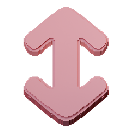 Vertical Resize  3D Icon