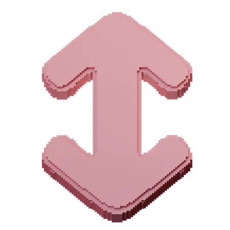 Vertical Resize  3D Icon