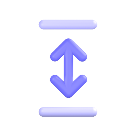 Vertical-resize  3D Icon