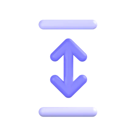 Vertical-resize  3D Icon