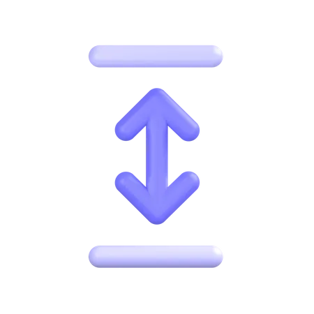 Vertical-resize  3D Icon