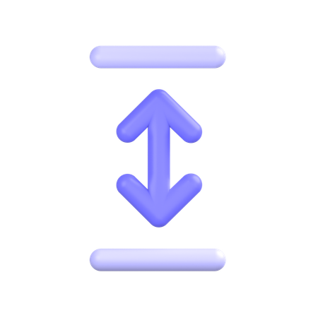 Vertical-resize  3D Icon