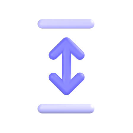 Vertical-resize  3D Icon