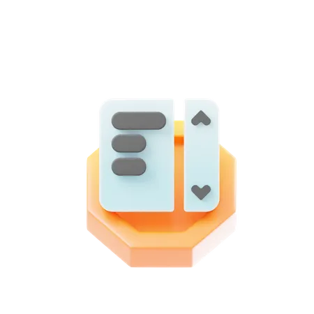Vertical Scroll  3D Icon