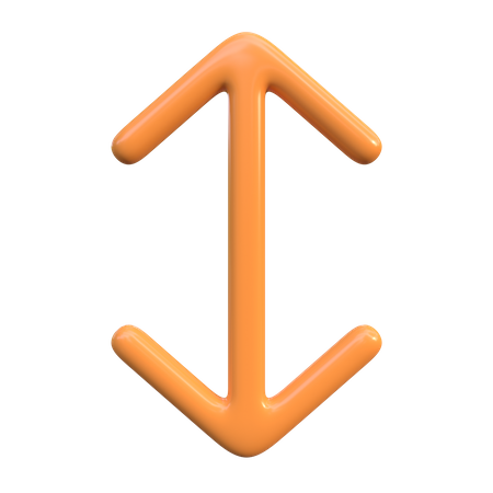 Vertical Scroll Arrow  3D Icon