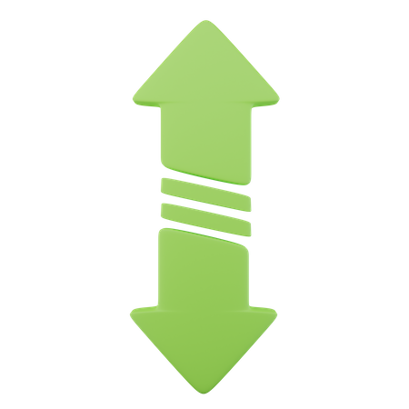 Vertical Scroll Arrow  3D Icon