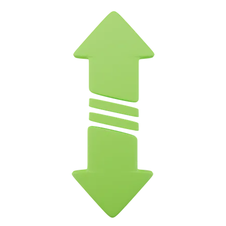 Vertical Scroll Arrow  3D Icon