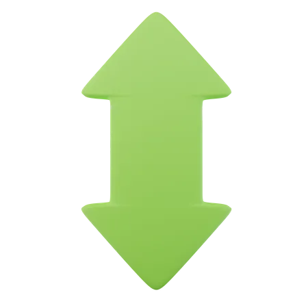 Vertical Scroll Arrow  3D Icon