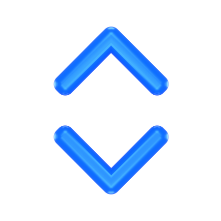 Vertical Scroll Arrow  3D Icon