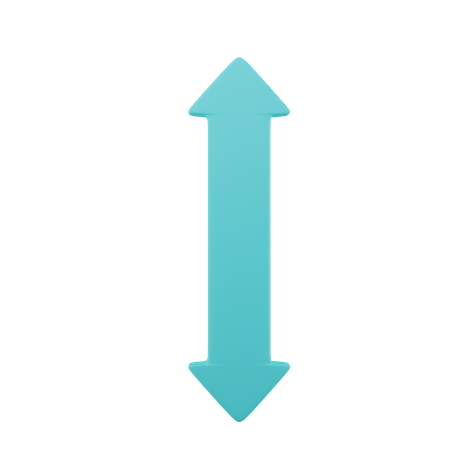 Vertical Scroll Arrow  3D Icon