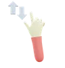 Vertical Scroll Fingers Gesture