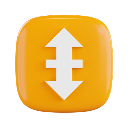 Vertical Slide Arrow  3D Icon