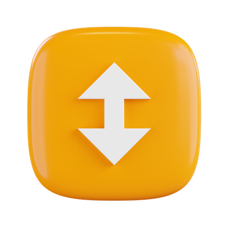 Vertical Slide Arrow  3D Icon