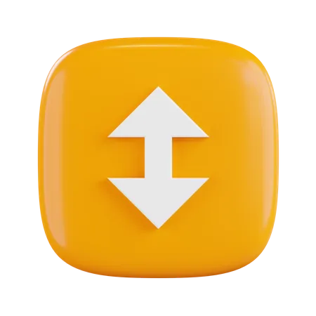 Vertical Slide Arrow  3D Icon