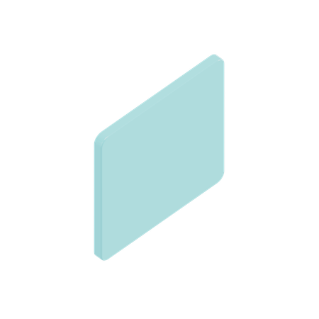 Vertical Square Shape  3D Icon