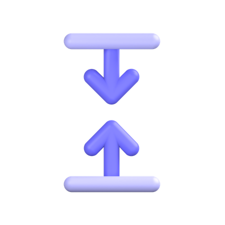 Vertikal minimieren  3D Icon