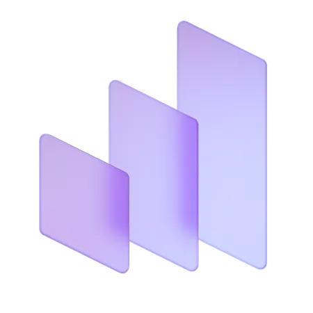 Vertikale Schichten  3D Icon