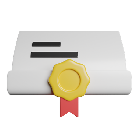 Vertrag  3D Icon