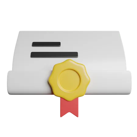 Vertrag  3D Icon