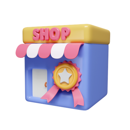 Vertrauenswürdiger Shop  3D Icon