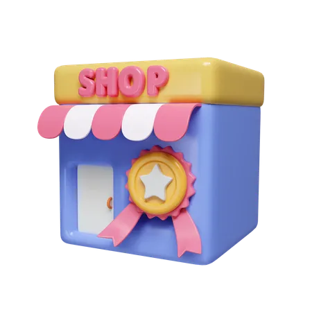 Vertrauenswürdiger Shop  3D Icon