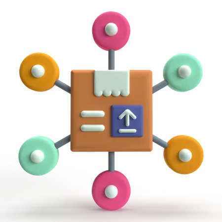 Verteilzentrum  3D Icon