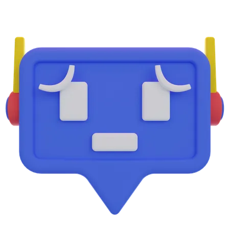 Verwirrender Chatbot  3D Icon