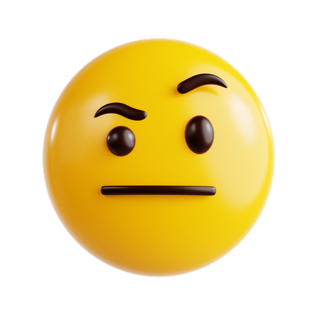 Verwirrter Emoji  3D Icon