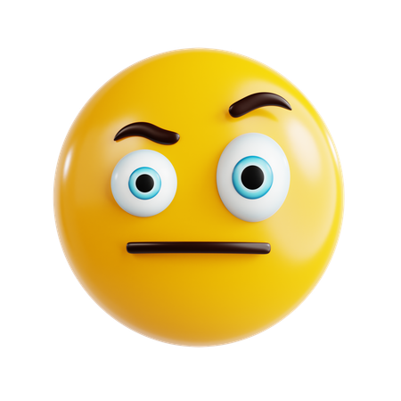 Verwirrter Emoji  3D Icon