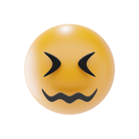 Verwirrtes Gesicht-Emoji  3D Icon