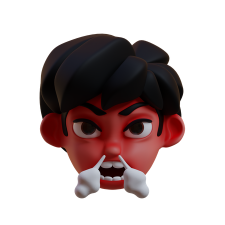 Very Angry  3D Icon