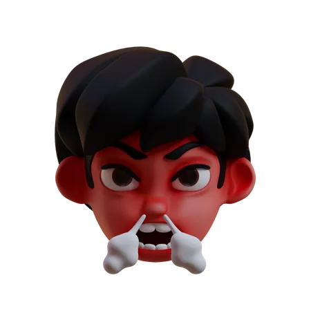 Very Angry  3D Icon