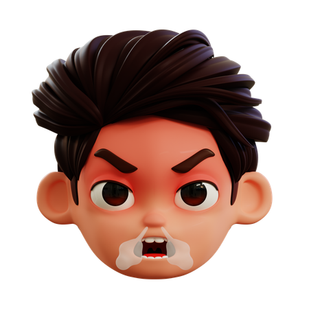 Very Angry Emoji  3D Icon