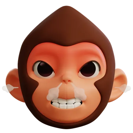 Very Angry Monkey  3D Icon