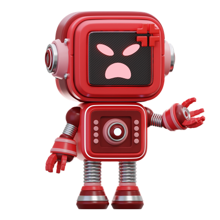 Very Angry Robot  3D Illustration