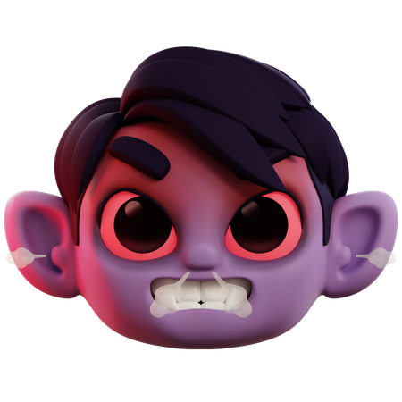 Very Angry Vampire  3D Icon