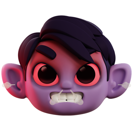 Very Angry Vampire  3D Icon