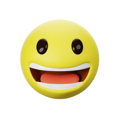 Very happy emoji 3D Icon
