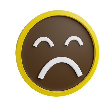 Very Sad Feedback Sentiment  3D Icon